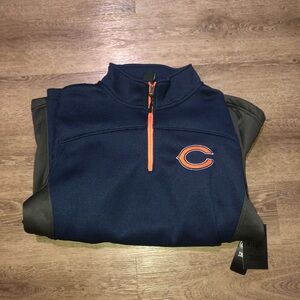 NFL Chicago Bears Navy and Orange Pullover